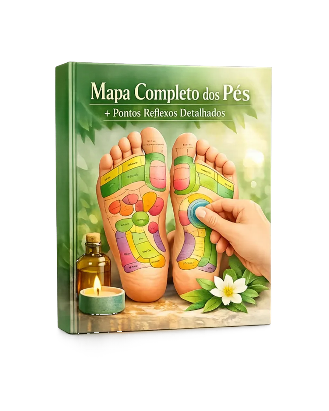 Mapa Completo dos Pés + Pontos Reflexos Detalhados
